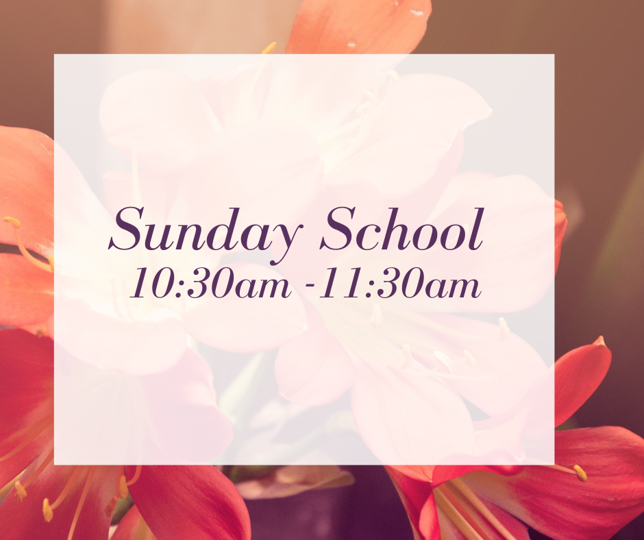 Purple and Pink Typography Flowers Facebook Post